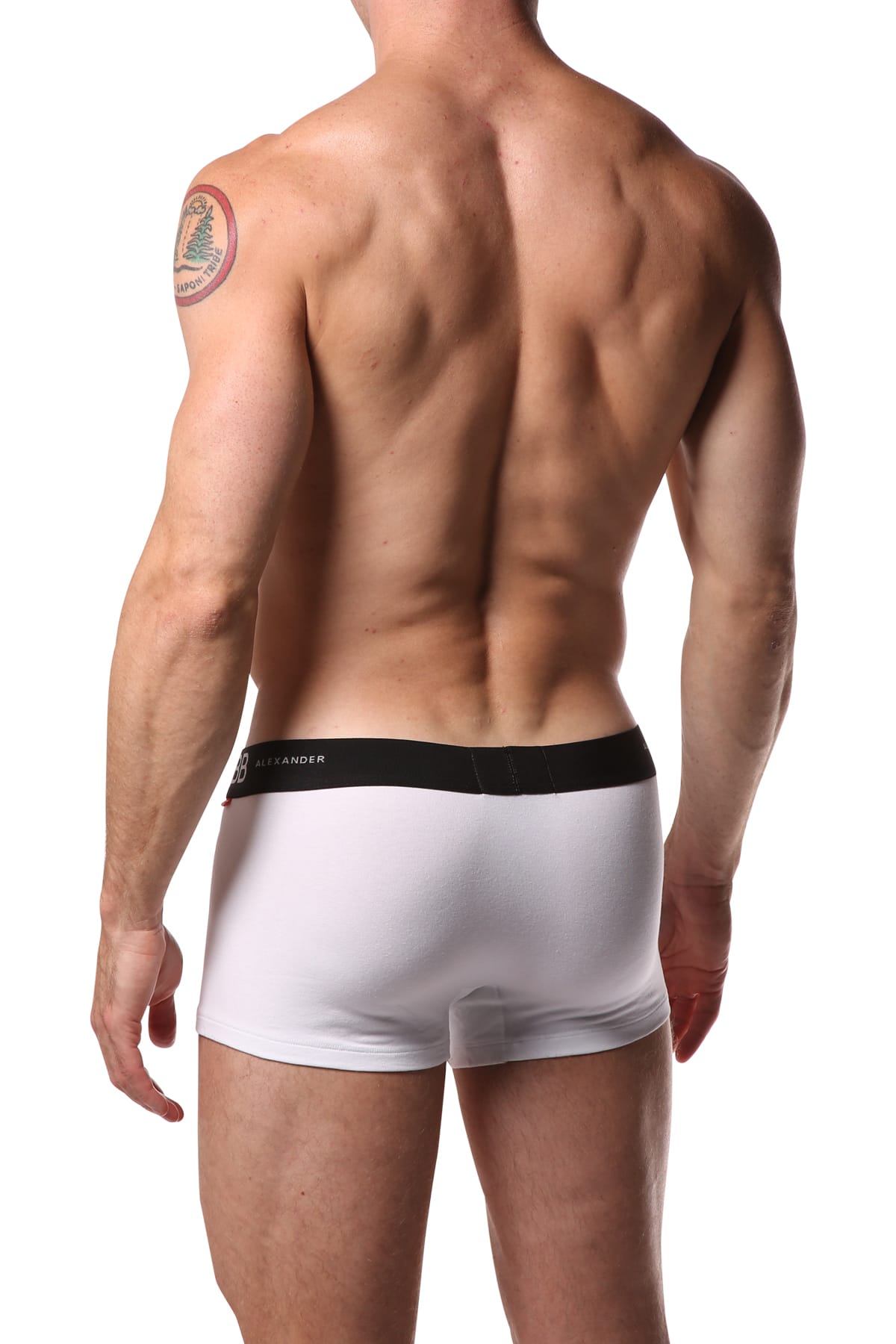 Alexander Cobb White Short Boxer Trunk