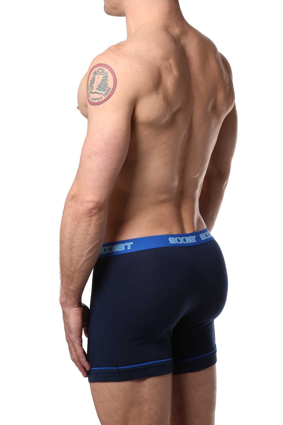 2(X)IST Navy & Fuchsia Performance Cotton Boxer Brief 2-Pack