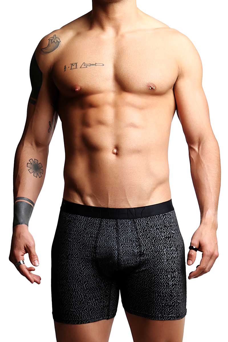 Seven7 Black & Charcoal Boxer Brief 2-Pack