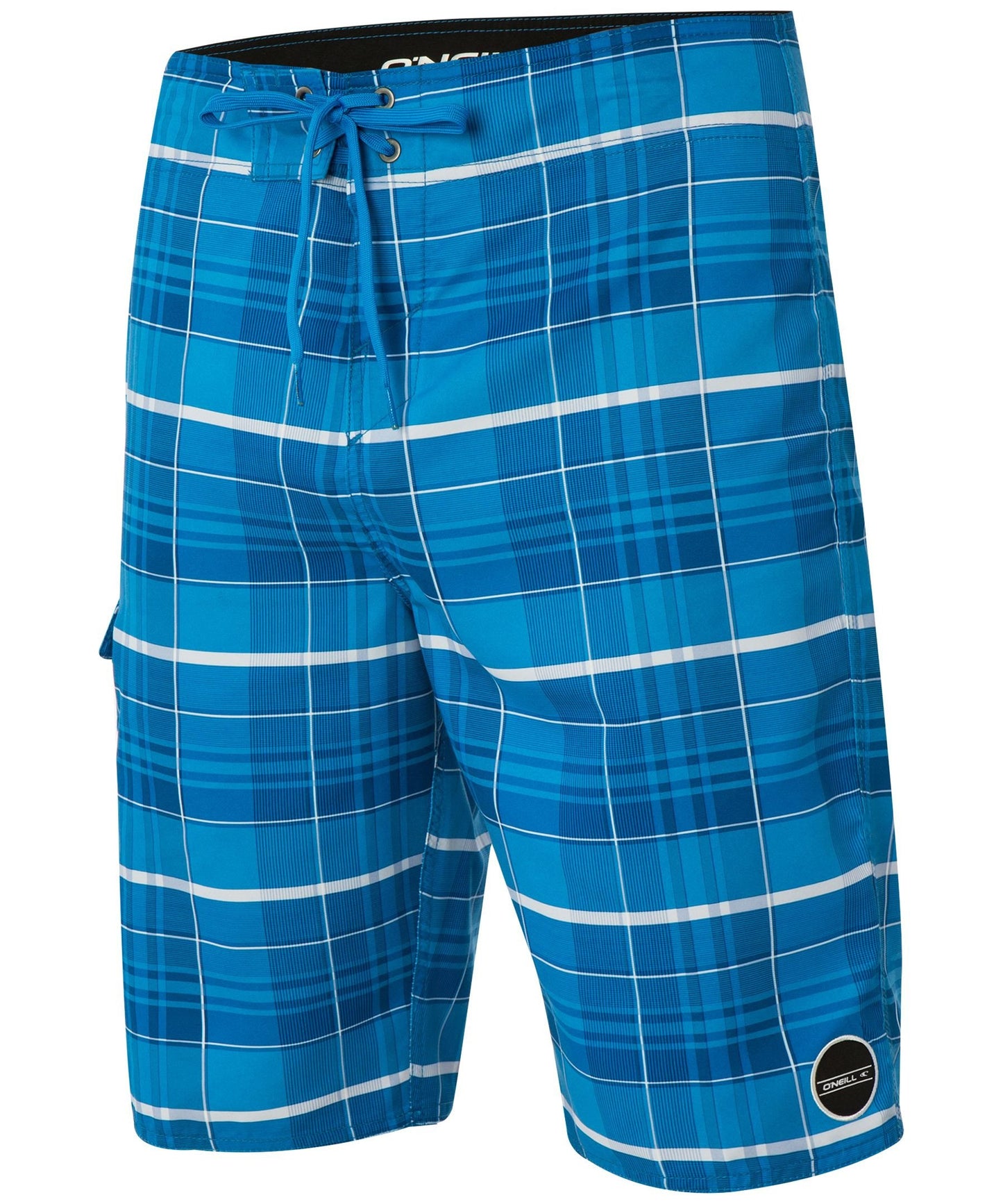 O'Neill Men's Santa Cruz Plaid Board Short Bright Blue