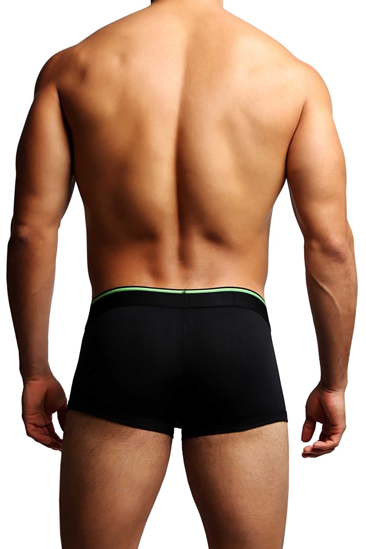 2-Pack Papi Black & Green Stripes Stretch Brazilian Trunks