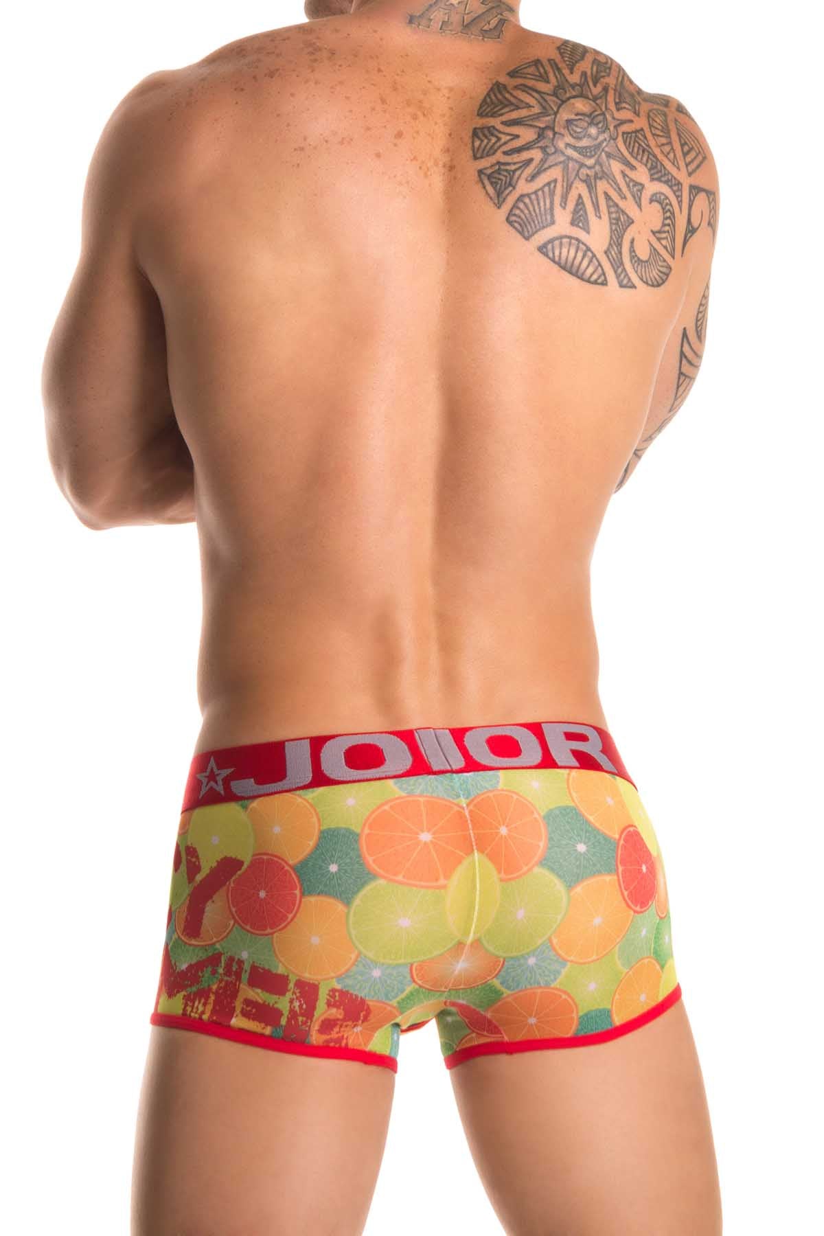 Jor Printed Orange Boxer Trunk