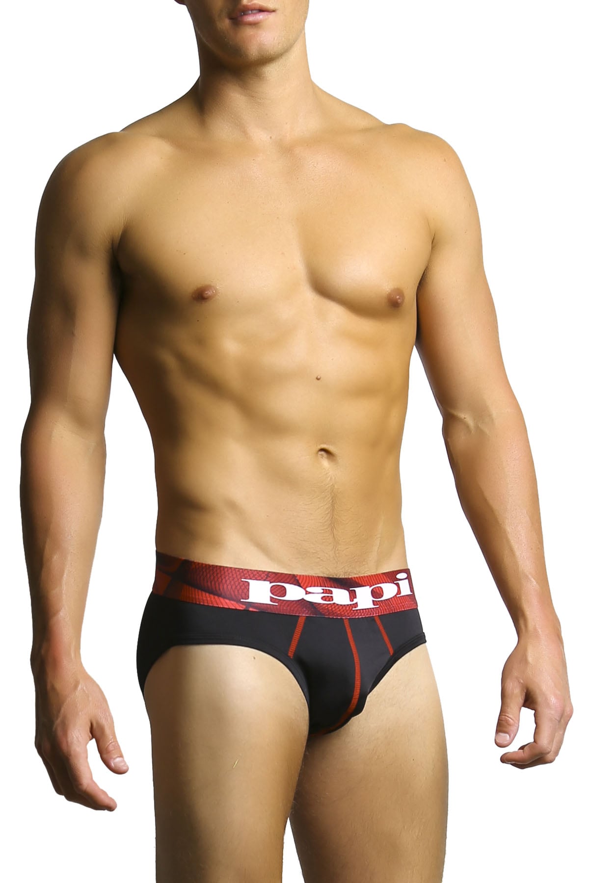 2-Pack Papi Black & Red Microfusion Performance Brief