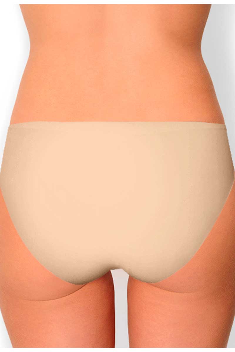 AQS 3Pk Nude Laser Cut Bikini Brief