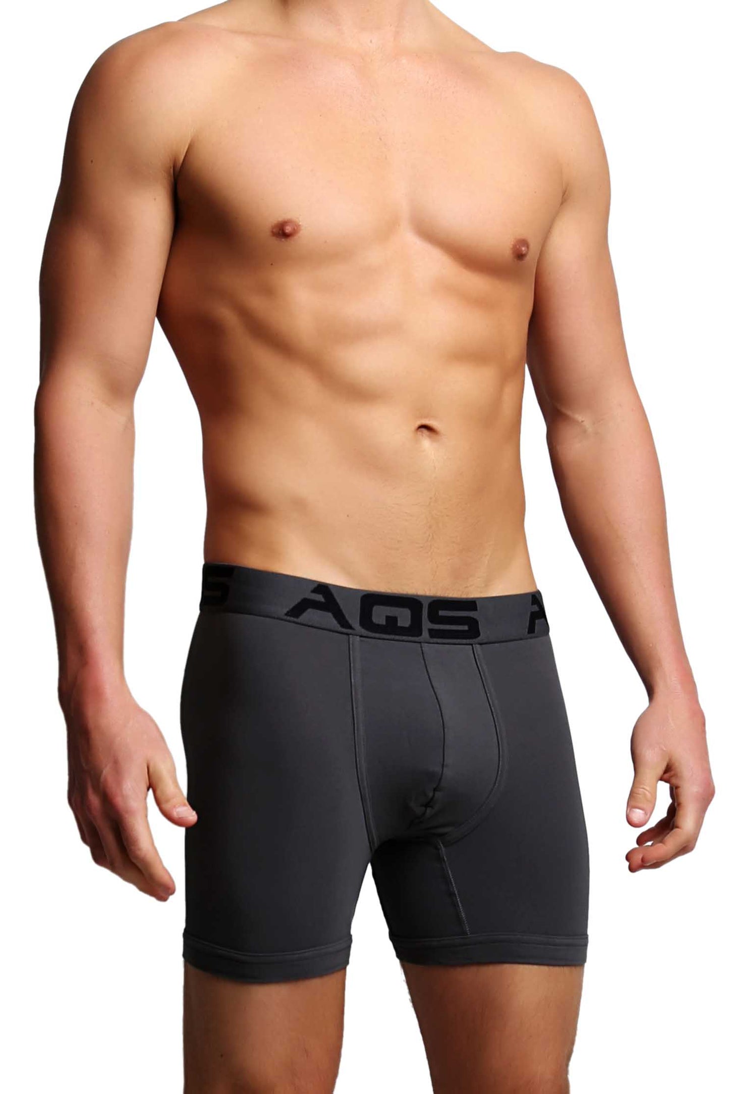 AQS Black/Grey/White Boxer Brief 3-Pack