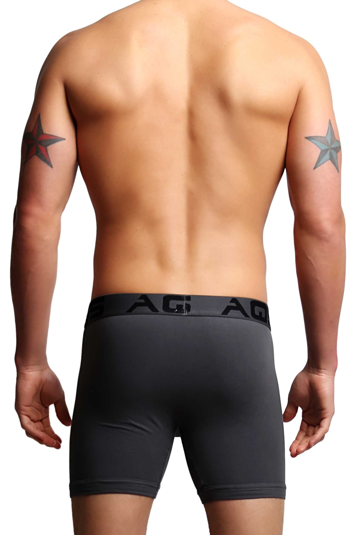 AQS Black/Grey/White Boxer Brief 3-Pack