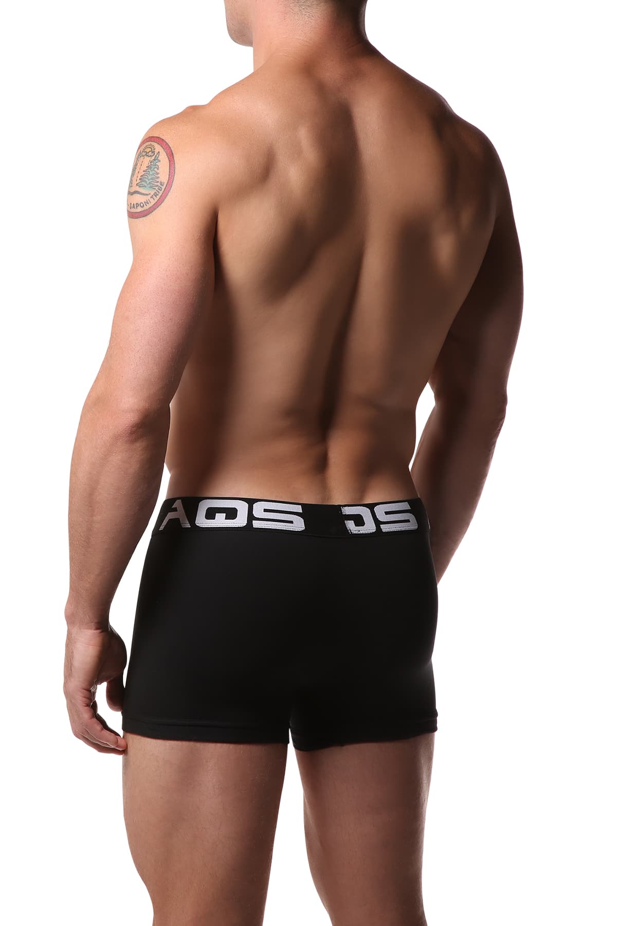 AQS White/Blue/Black Short Boxer (Trunk) 3-Pack
