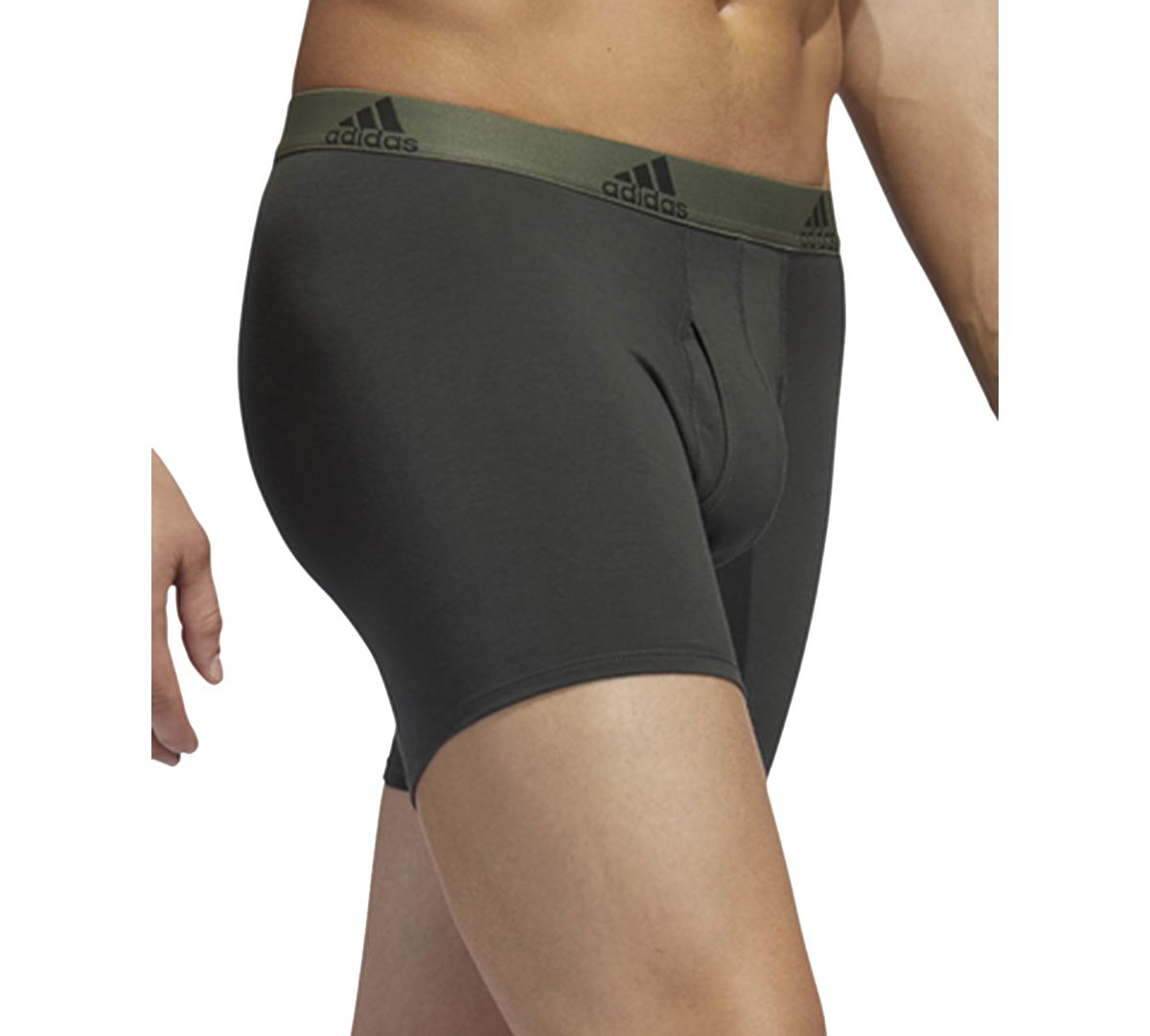 Adidas 3-pk. Stretch Performance Boxer Briefs Green