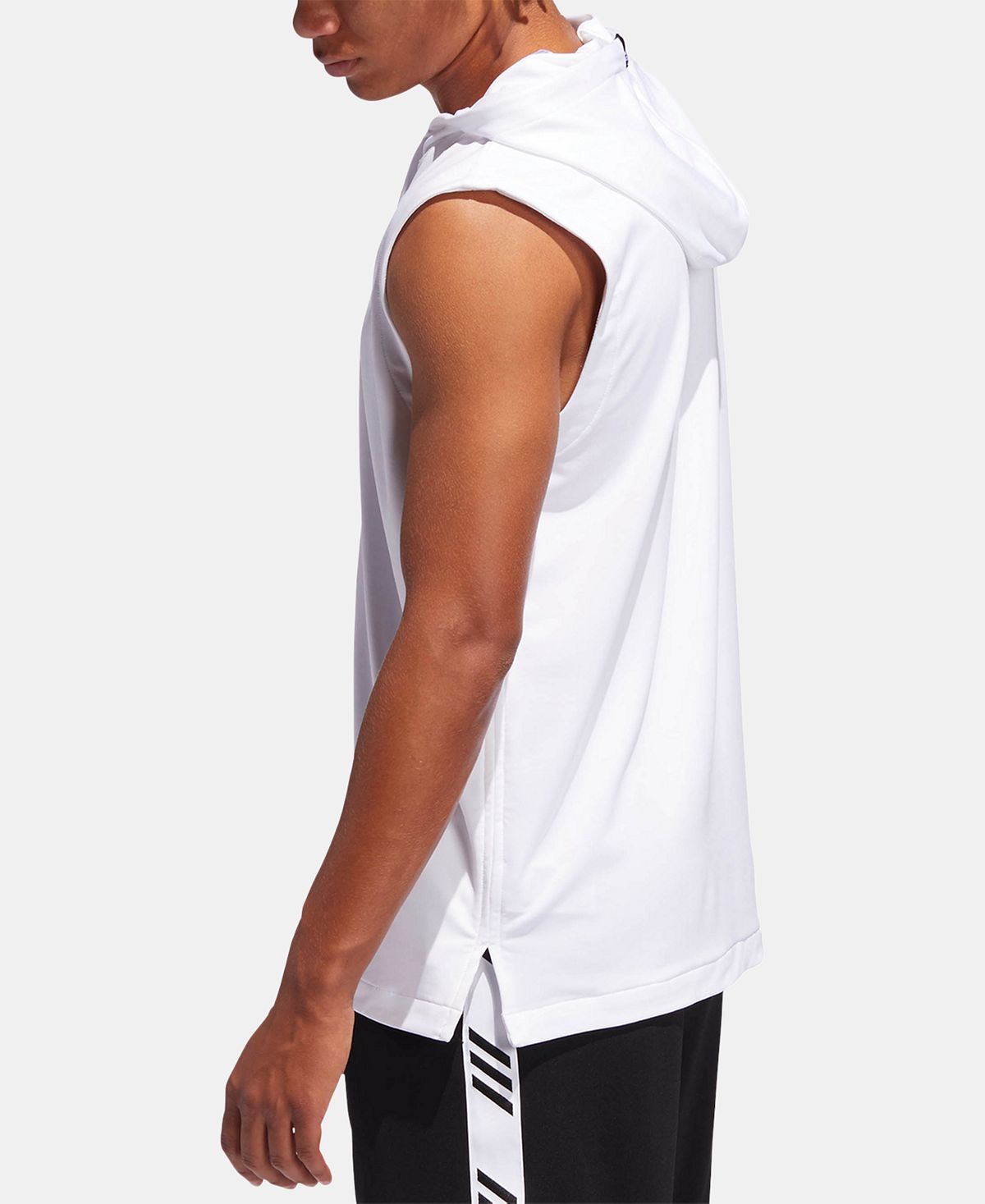 Adidas Climalitesleeveless Hoodie White