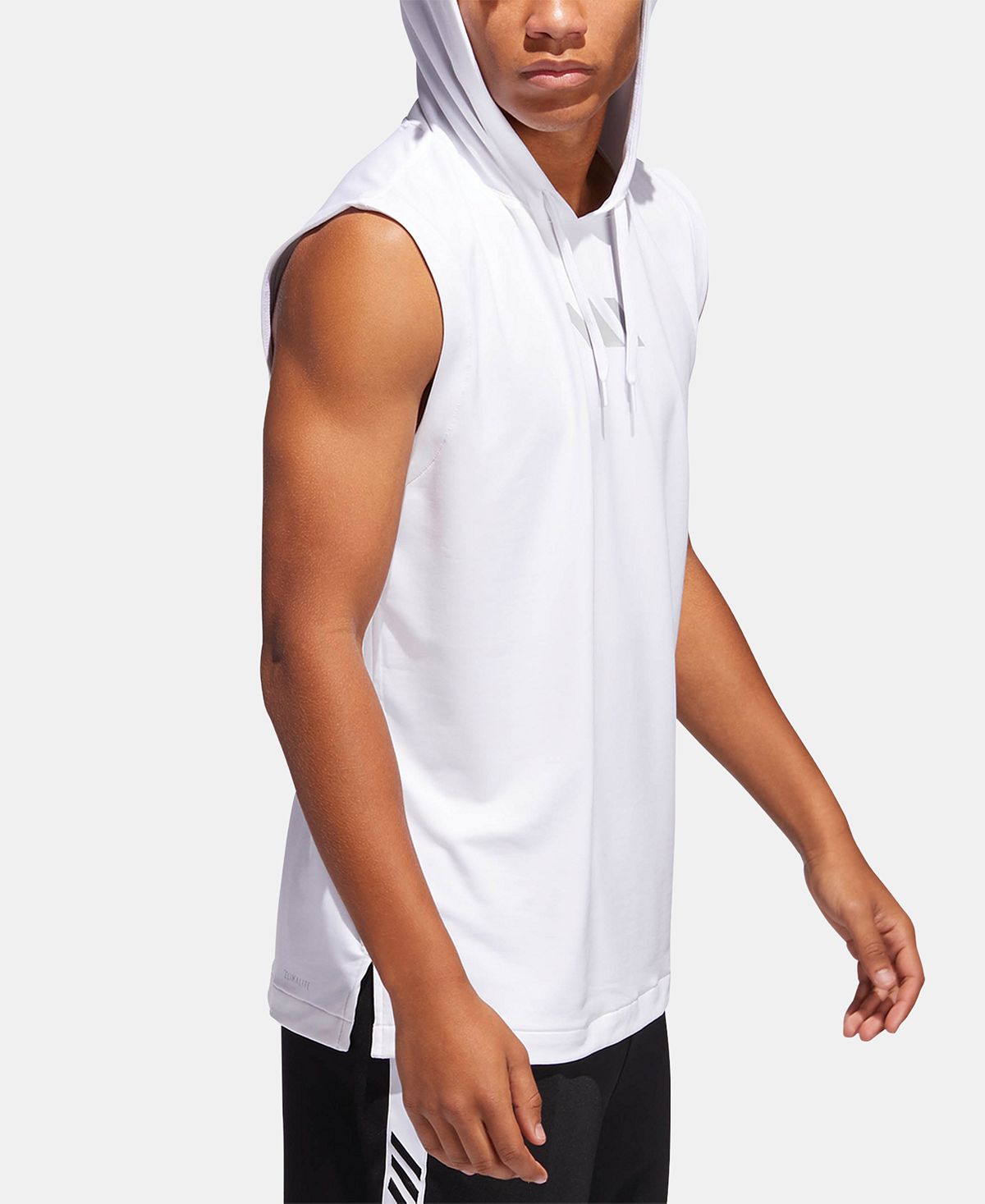 Adidas Climalitesleeveless Hoodie White