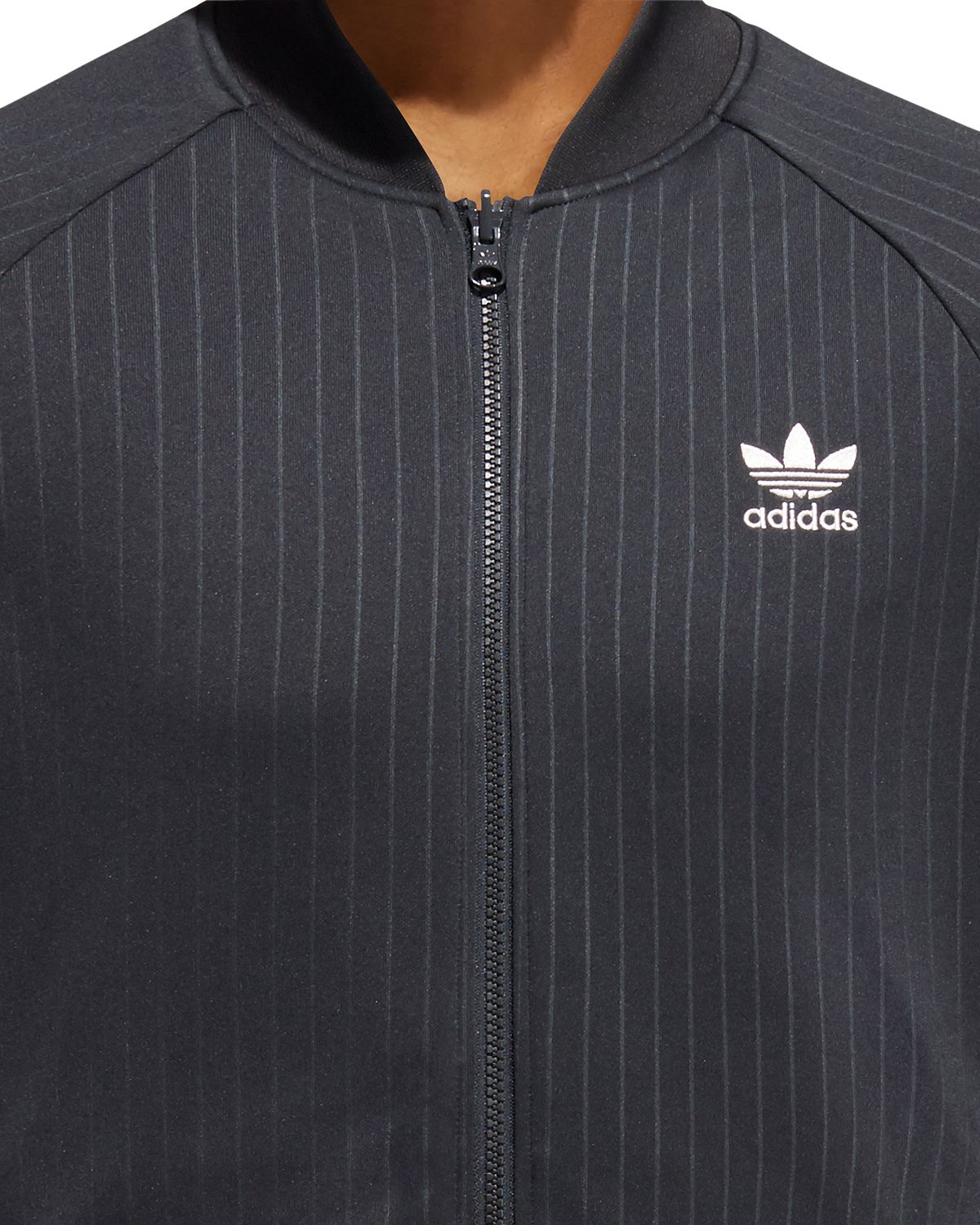 Adidas Originals Warped Stripes Reversible Track Jacket Carbon Black