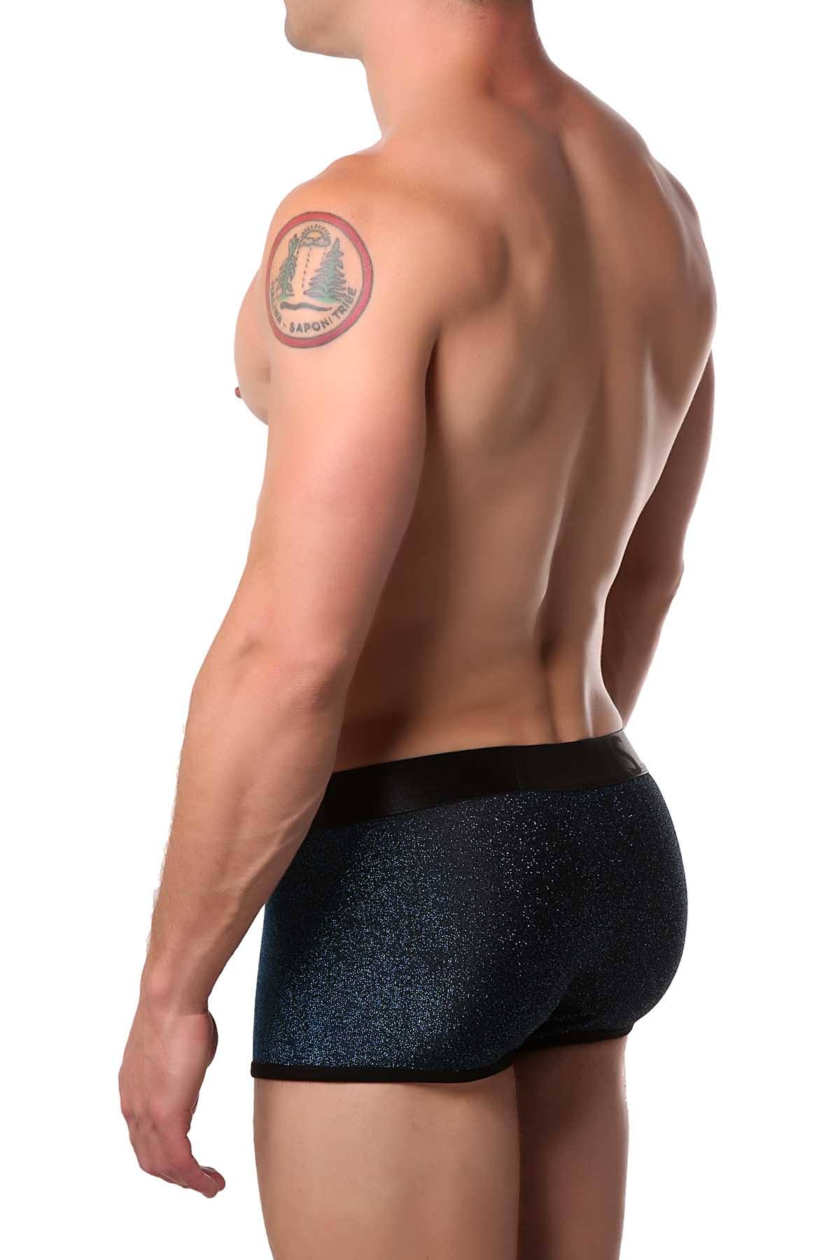 Adonis Blue-Glitz Luxe Boxer Trunk
