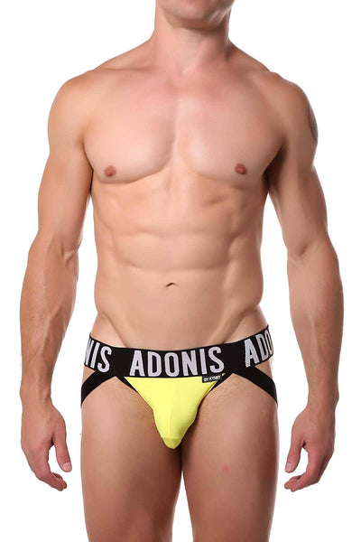 Adonis Yellow Double-Strap Jock-Thong