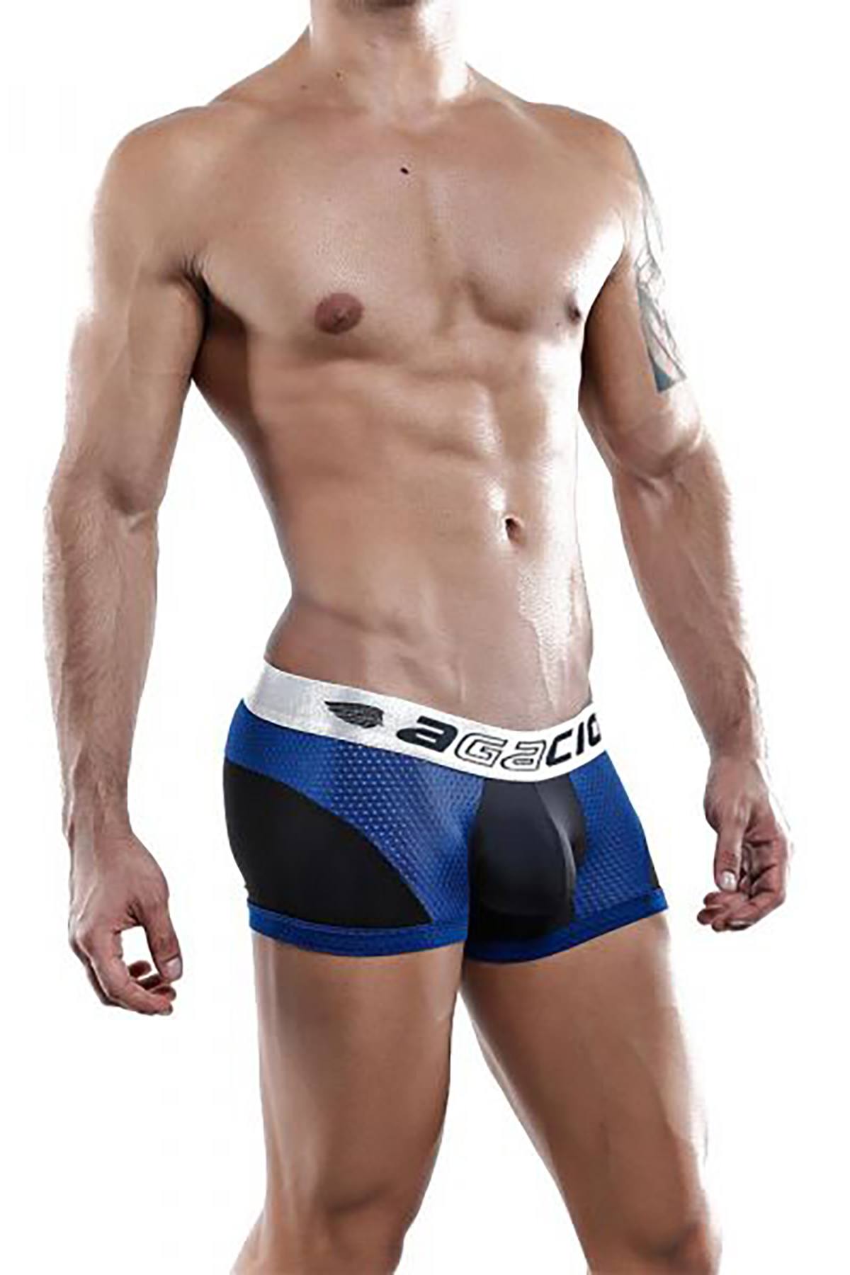 Agacio Black/Navy Boxer-Trunk