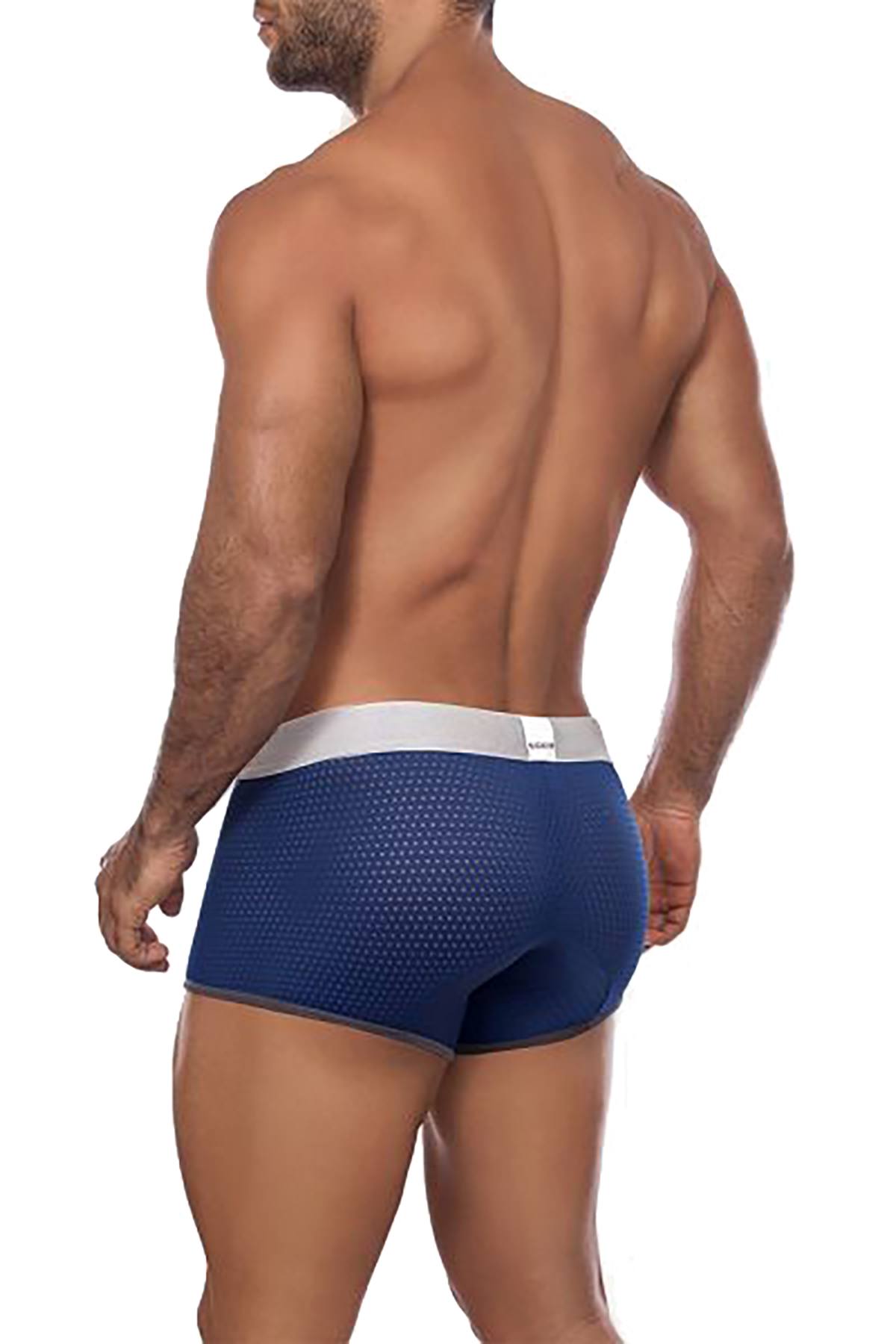 Agacio Navy/Silver Sober Boxer Trunk