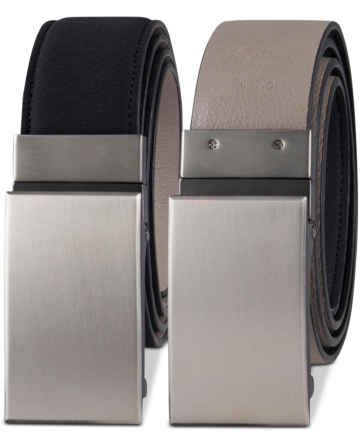 Alfani 35mm Neoprene Plaque Buckle Belt Black