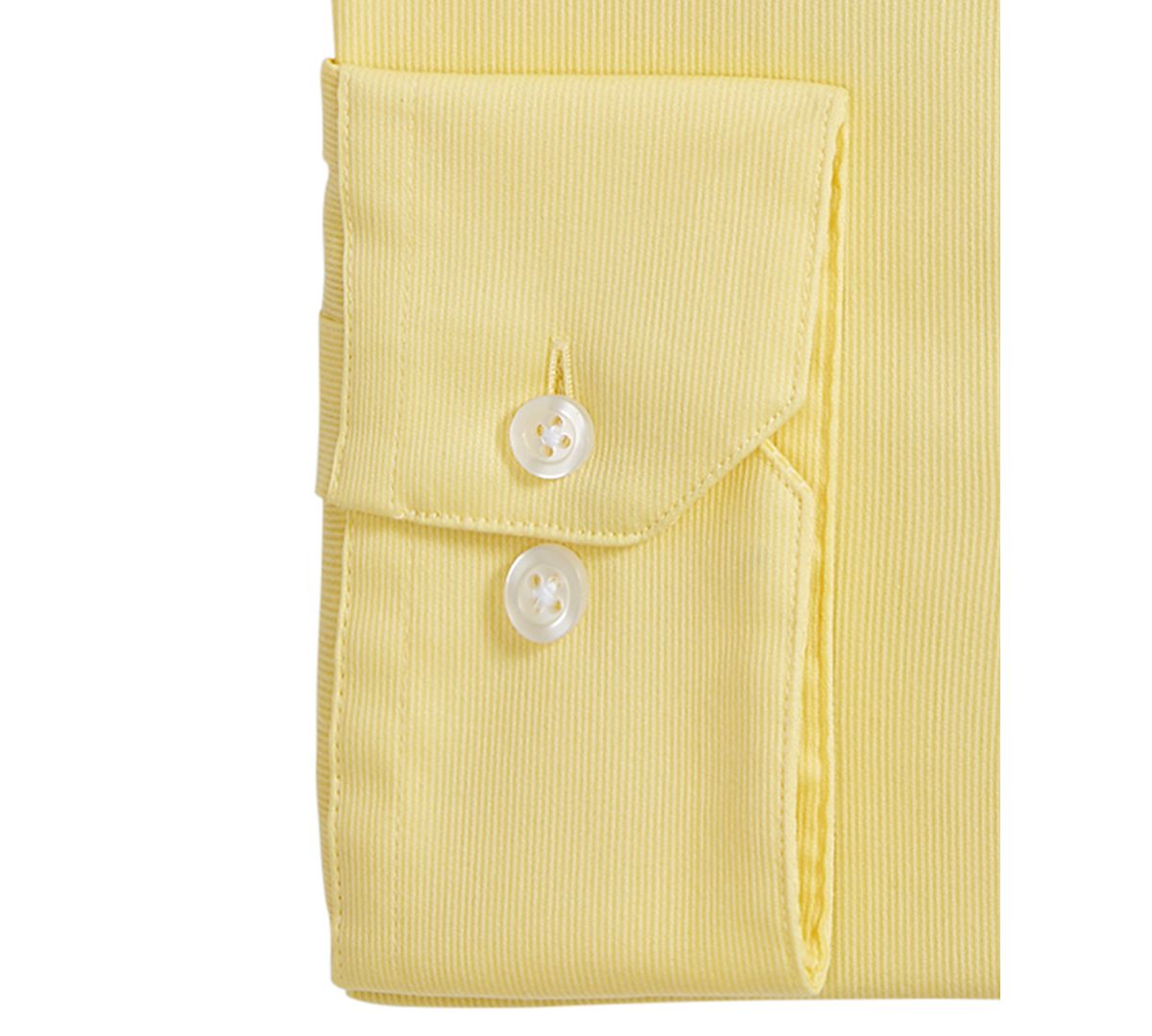 Alfani Alfatech By Bedford Cord Classic/regular Fit Dress Shirt Canary Yellow