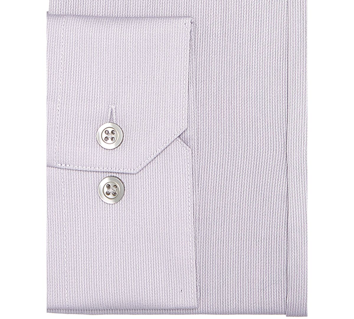 Alfani Alfatech By Bedford Cord Classic/regular Fit Dress Shirt Silver