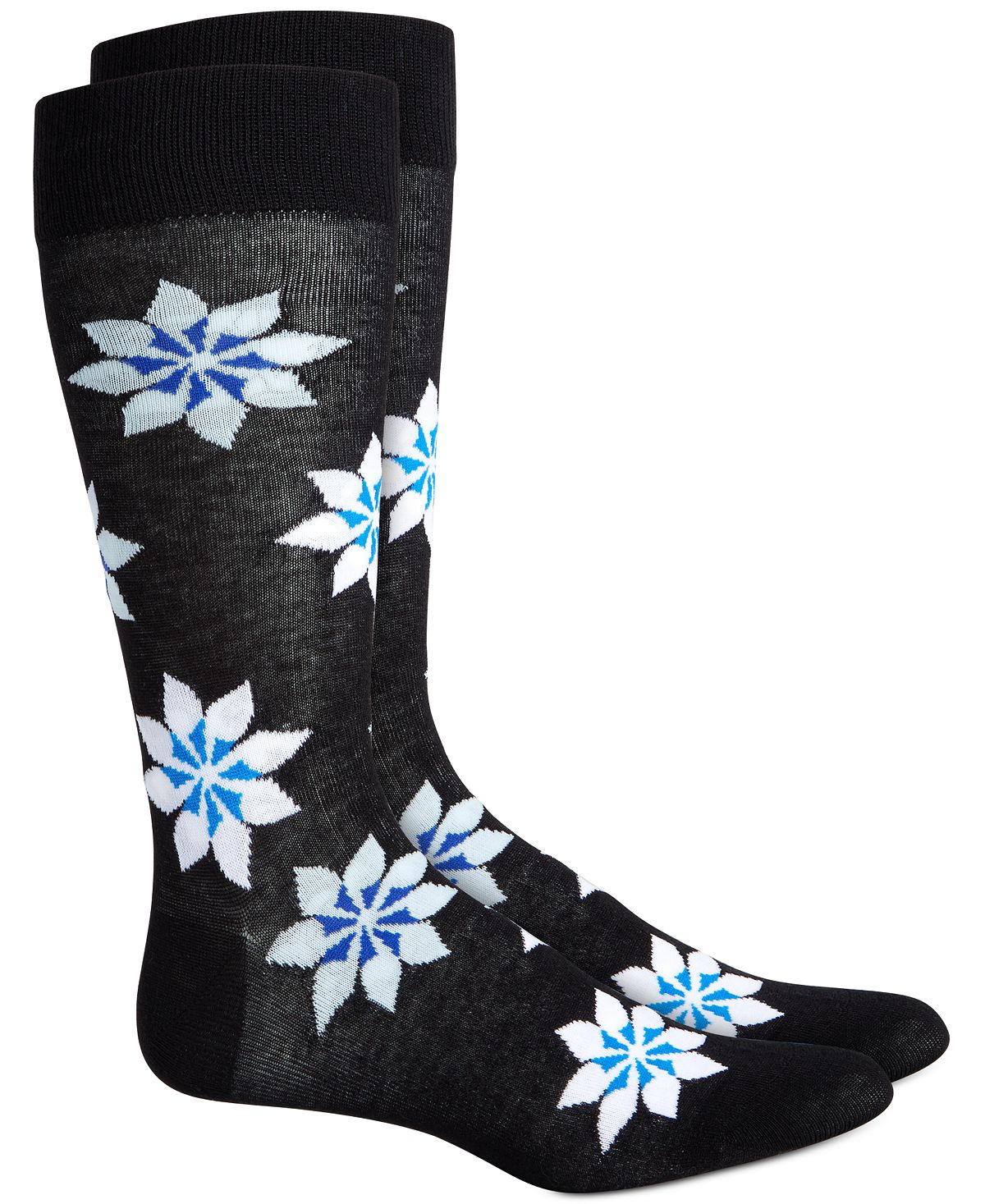 Alfani Alfatech By Snowflake Socks Black/blue