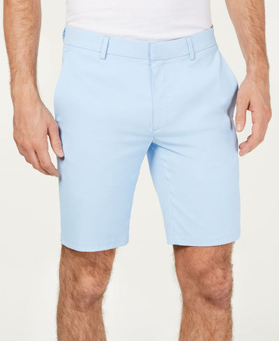 Alfani Alfatech Stretch Waistband 9" Shorts Blue Belle