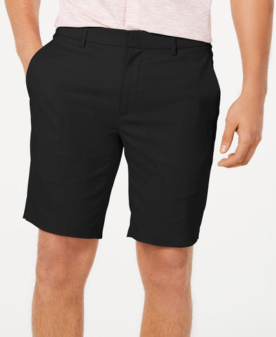 Alfani Alfatech Stretch Waistband 9" Shorts Deep Black