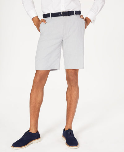 Alfani Alfatech Stretch Waistband 9" Shorts Grey Heather