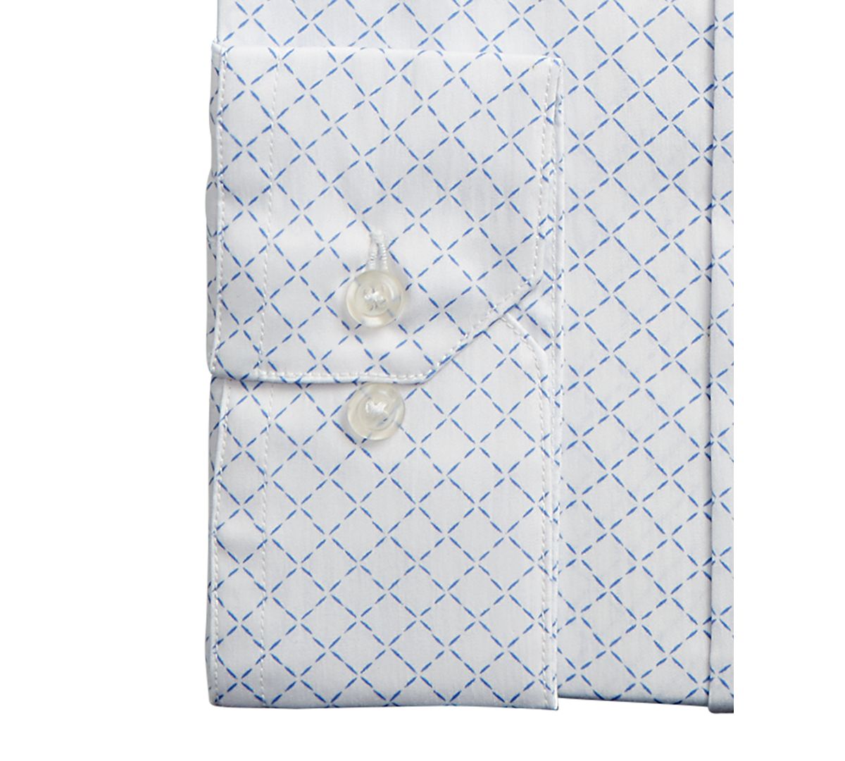 Alfani Assorted Alfatech By Classic/regular Fit Performance Print Dress Shirts White/Blue