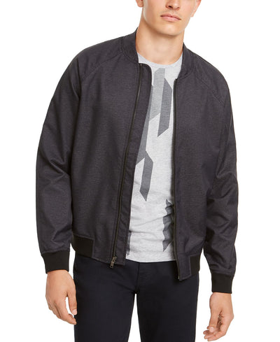 Alfani Deep Twill Bomber Jacket Midnight Blue
