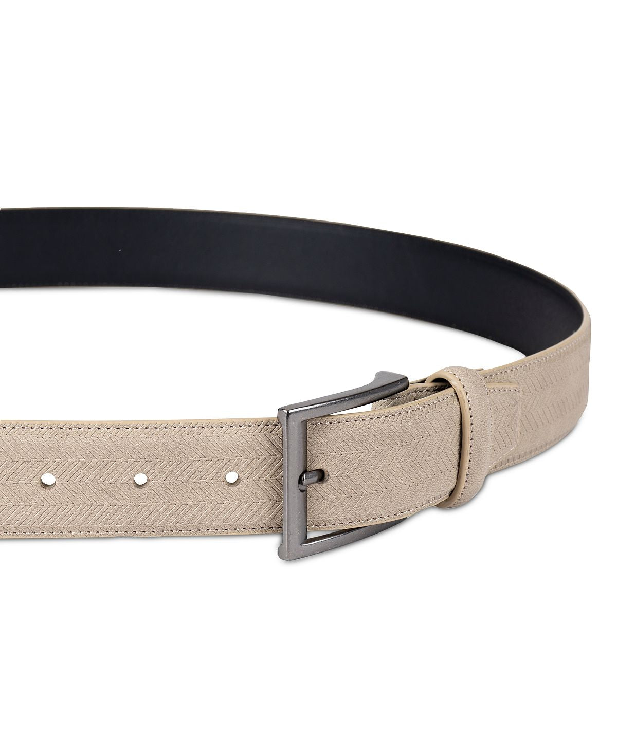 Alfani Faux-suede Belt Khaki