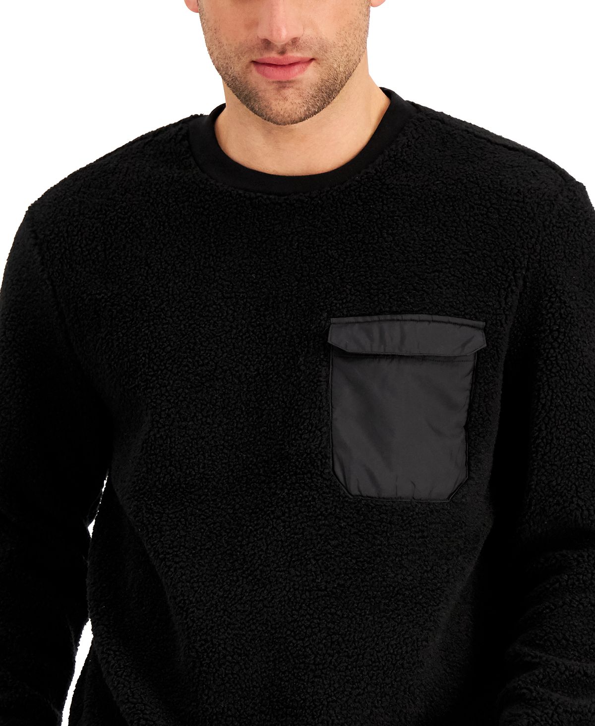 Alfani Fleece Sweatshirt Black