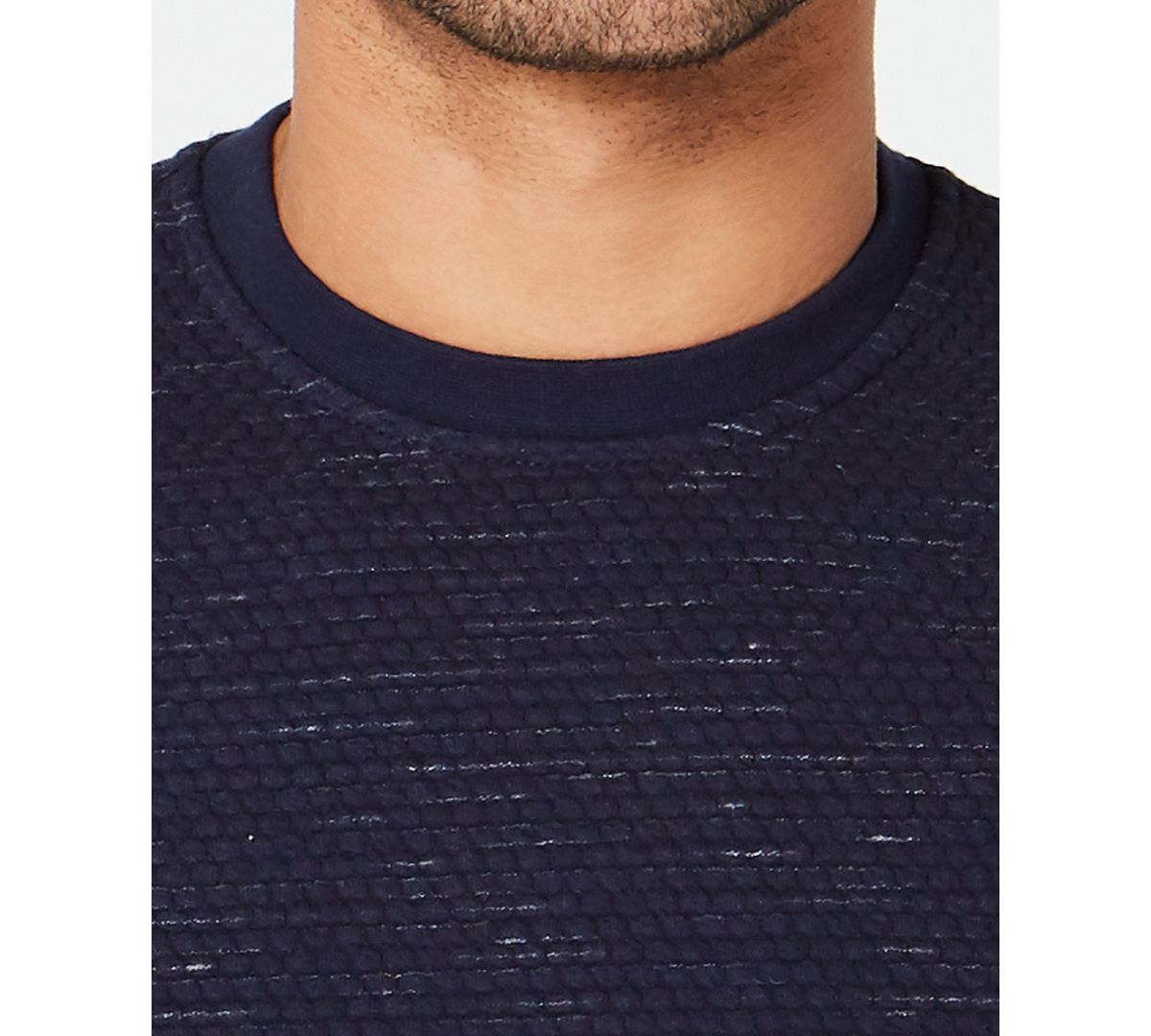 Alfani Heathered Sweatshirt Blue Midnight