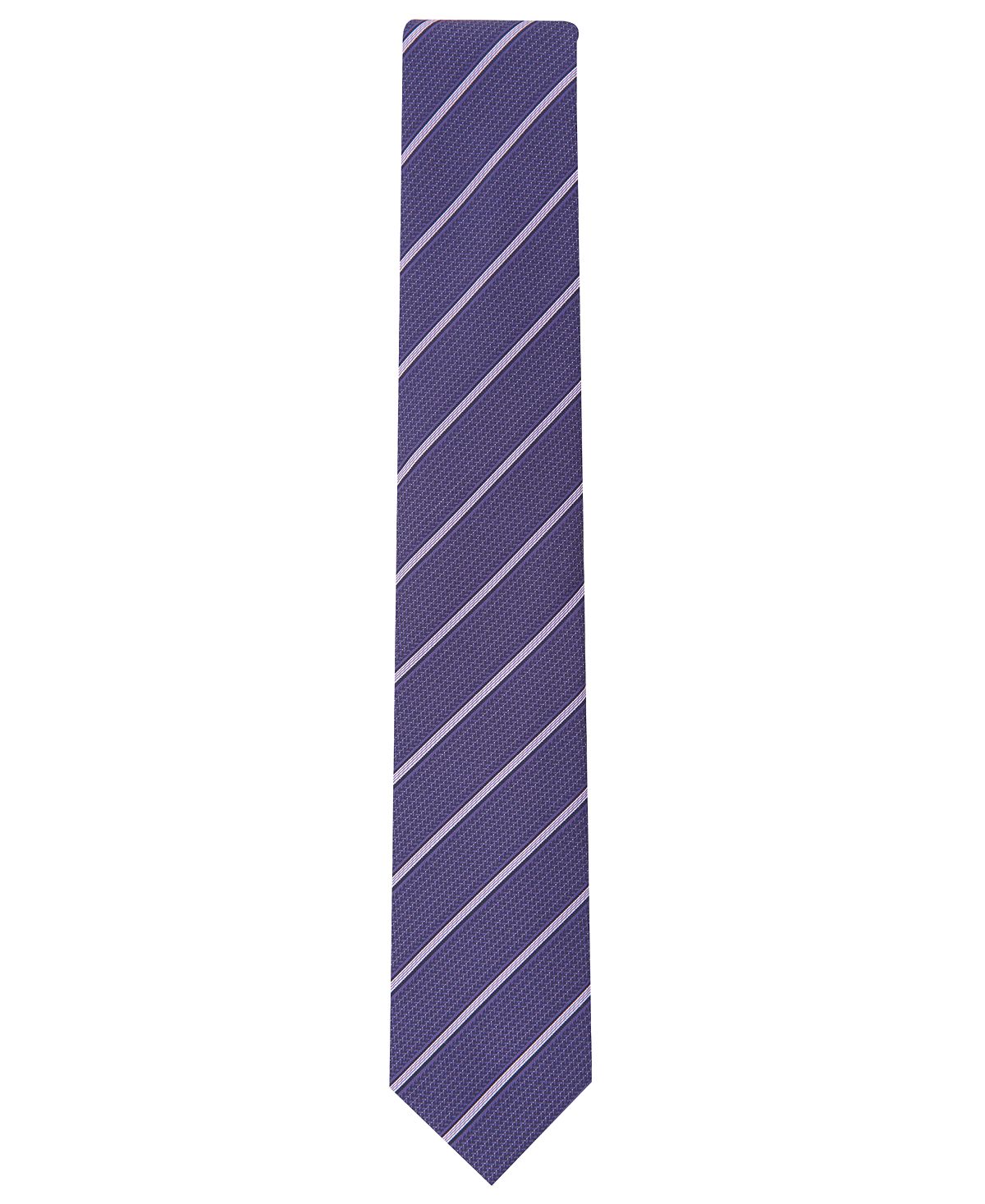 Alfani Holden Stripe Necktie Dusty Lavander