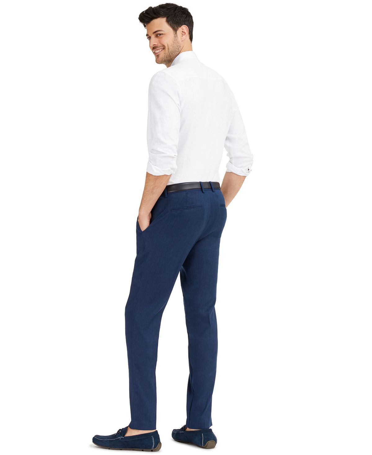Alfani Linen Pants Navy