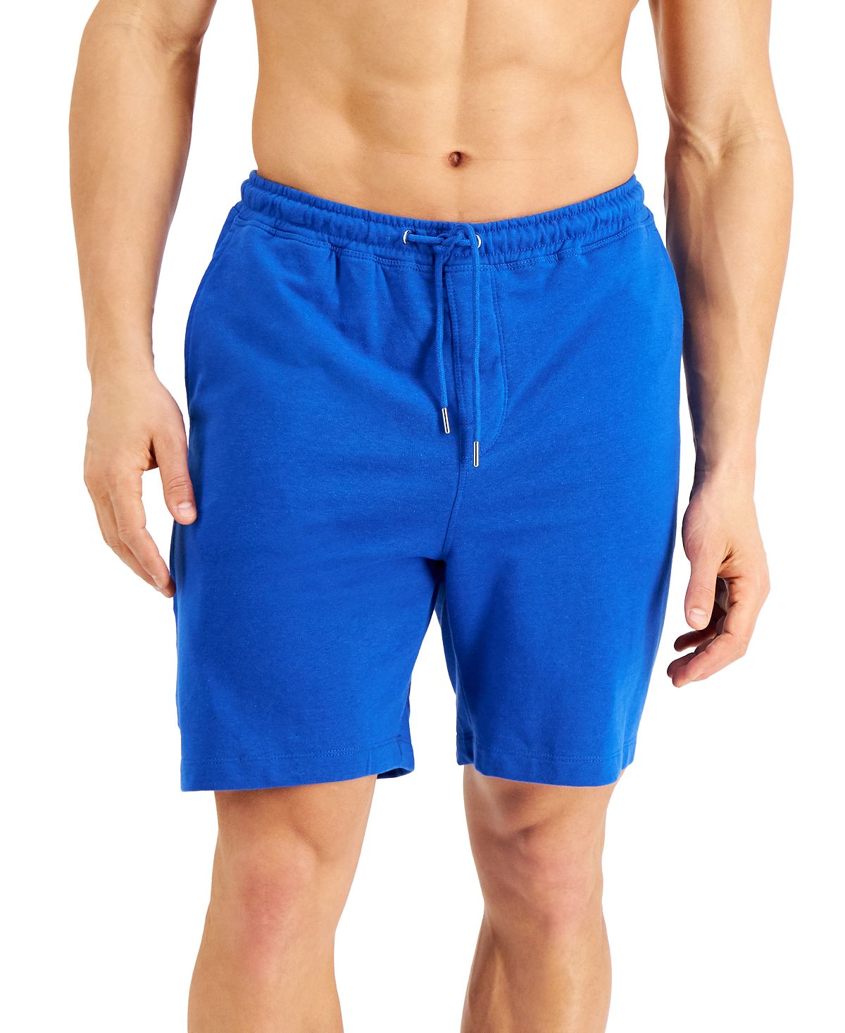 Alfani Moisture-wicking Pajama Shorts Blue