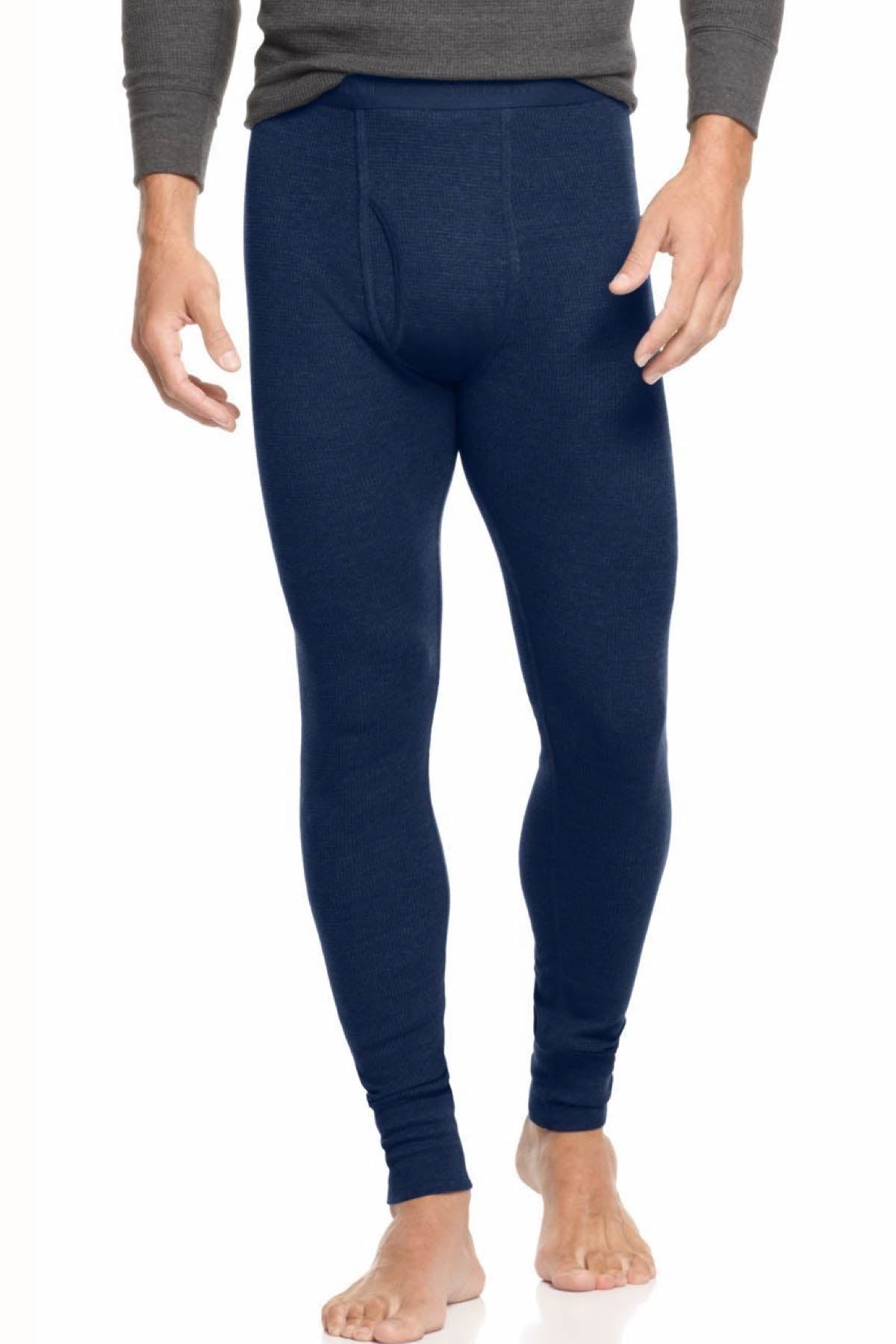 Alfani Navy Thermal Knit Waffle Pant