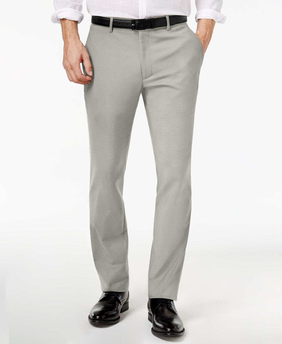 Alfani Slim-fit Stretch Pants Gridiron