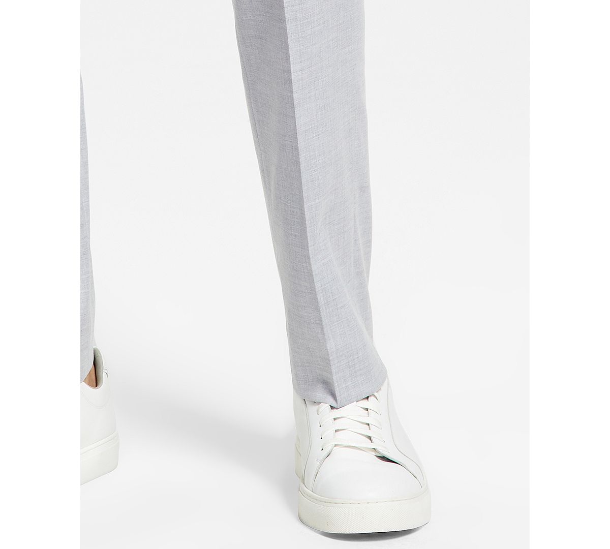 Alfani Slim-fit Stretch Solid Suit Pants Gray