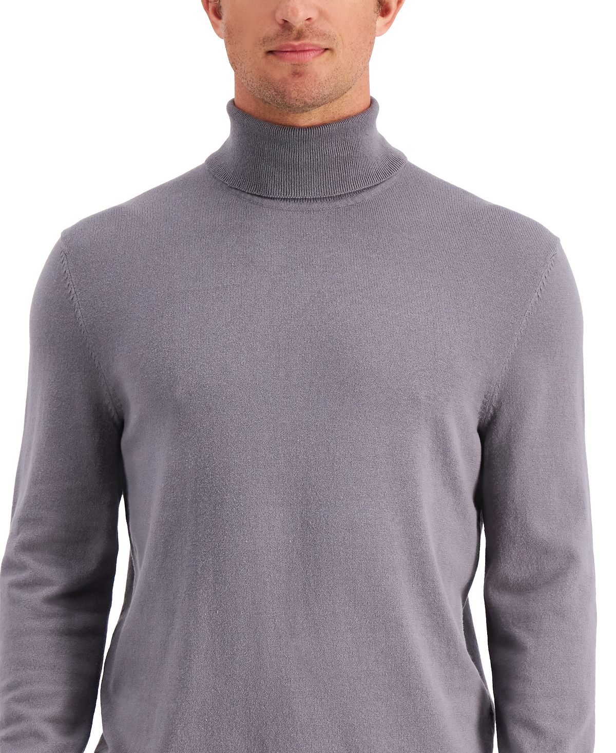 Alfani Solid Turtleneck Shark