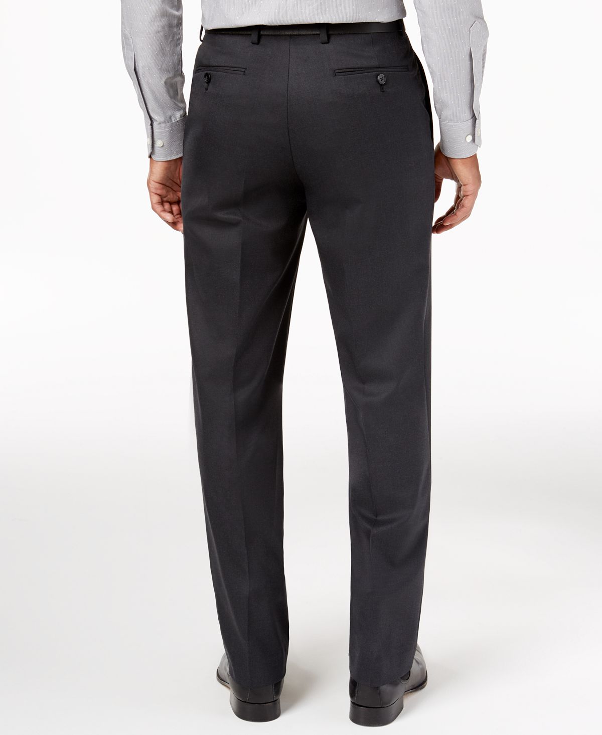 Alfani Traveler Solid Classic-fit Pants Charcoal