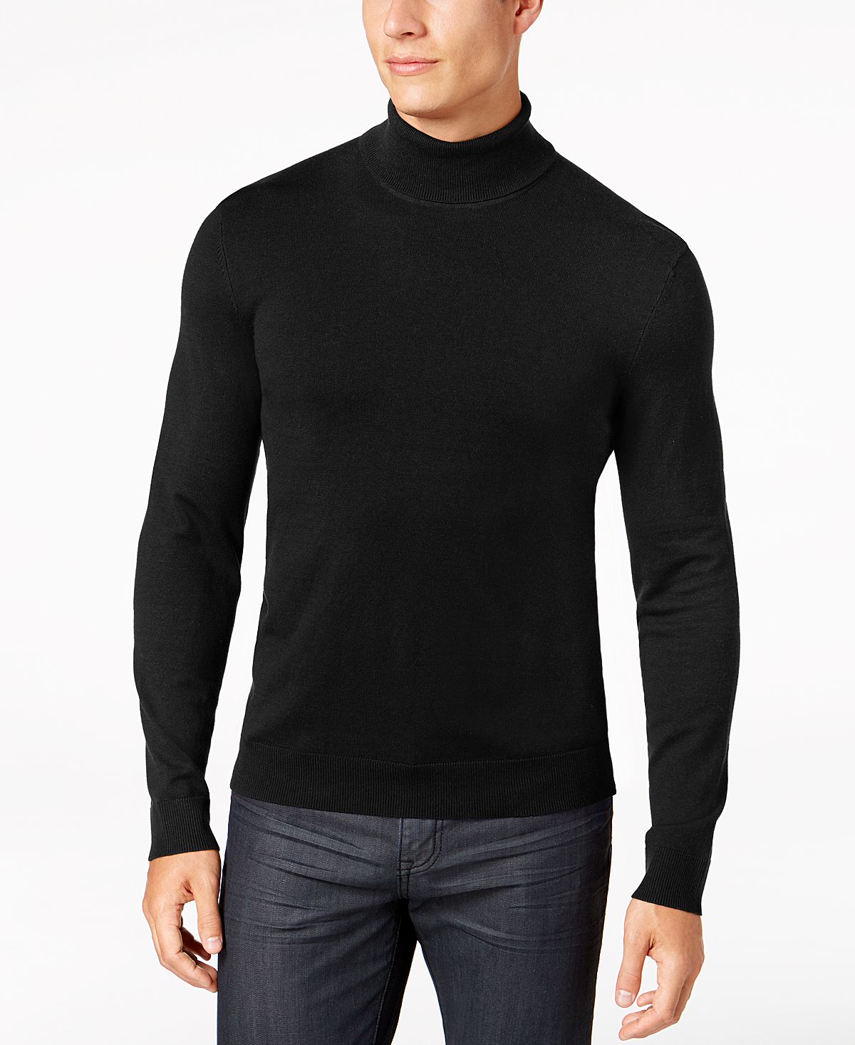 Alfani Turtleneck Sweater Deep Black CheapUndies