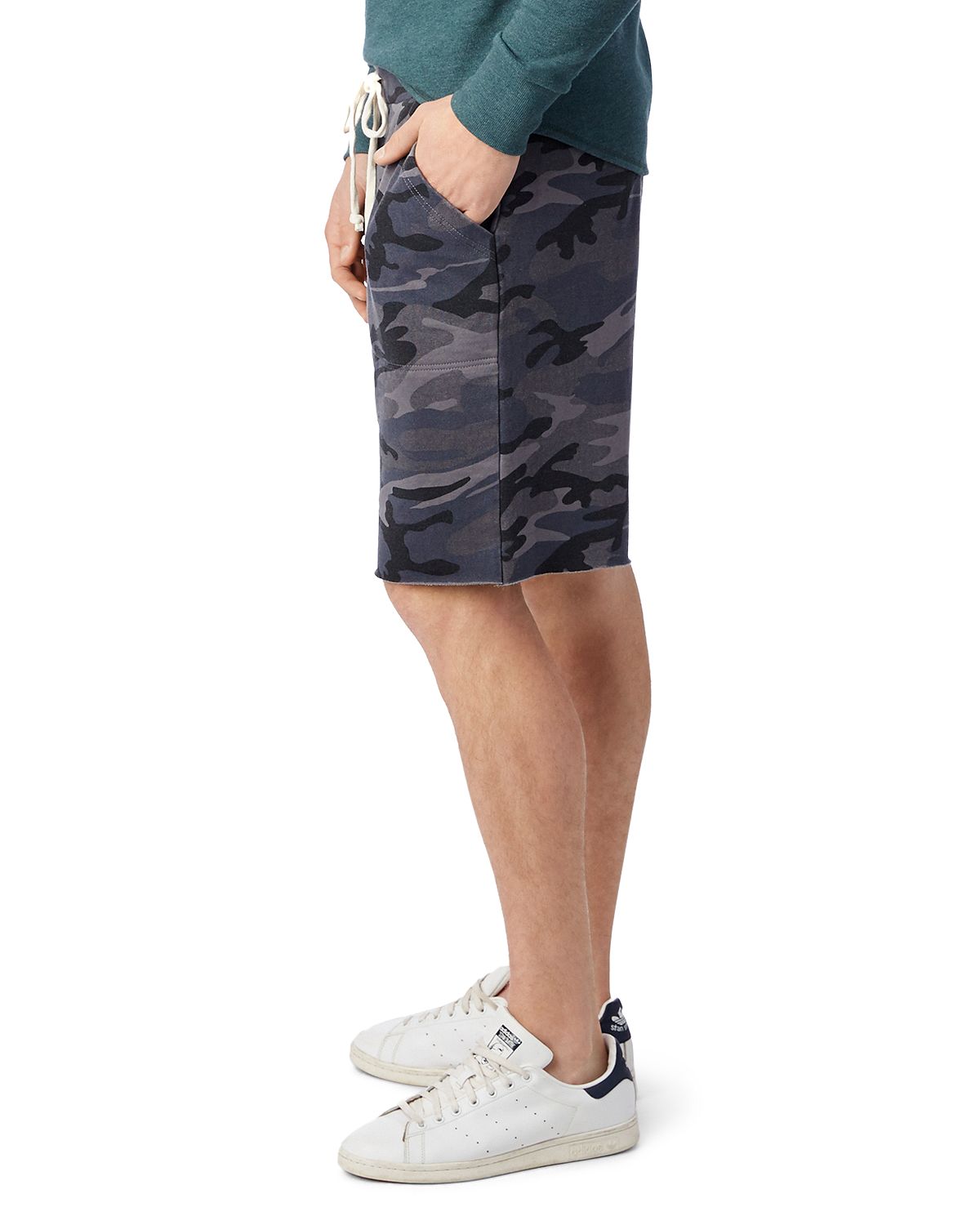 Alternative Victory Camouflage-print Fleece Shorts Slate Camo