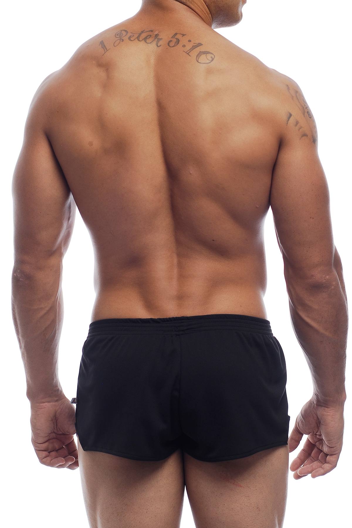 American Jock Black Elite Sport Jogging Short