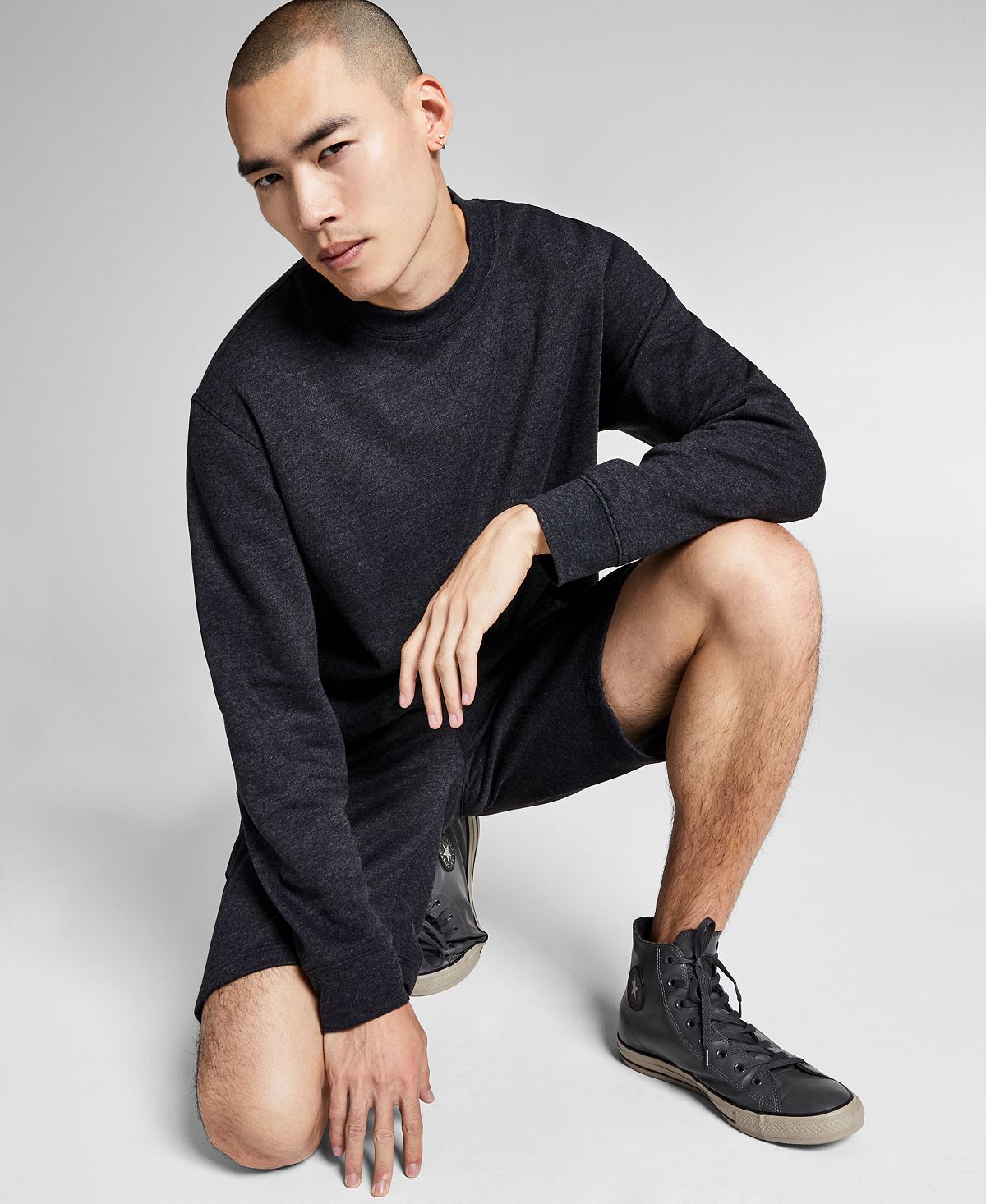 And Now This Fleece Pullover Sweatshirt Charcoal