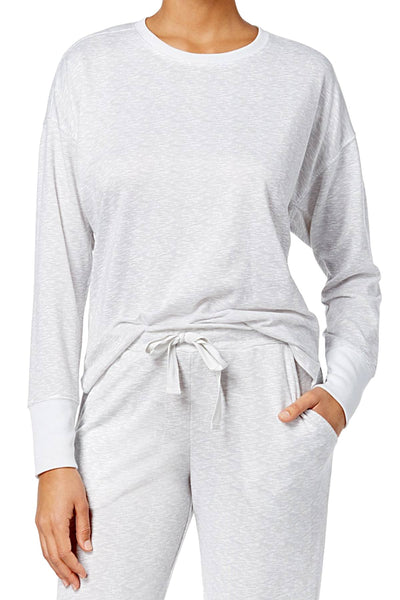 Ande Cloud-Dancer-Grey High-Low Hem Lounge Top