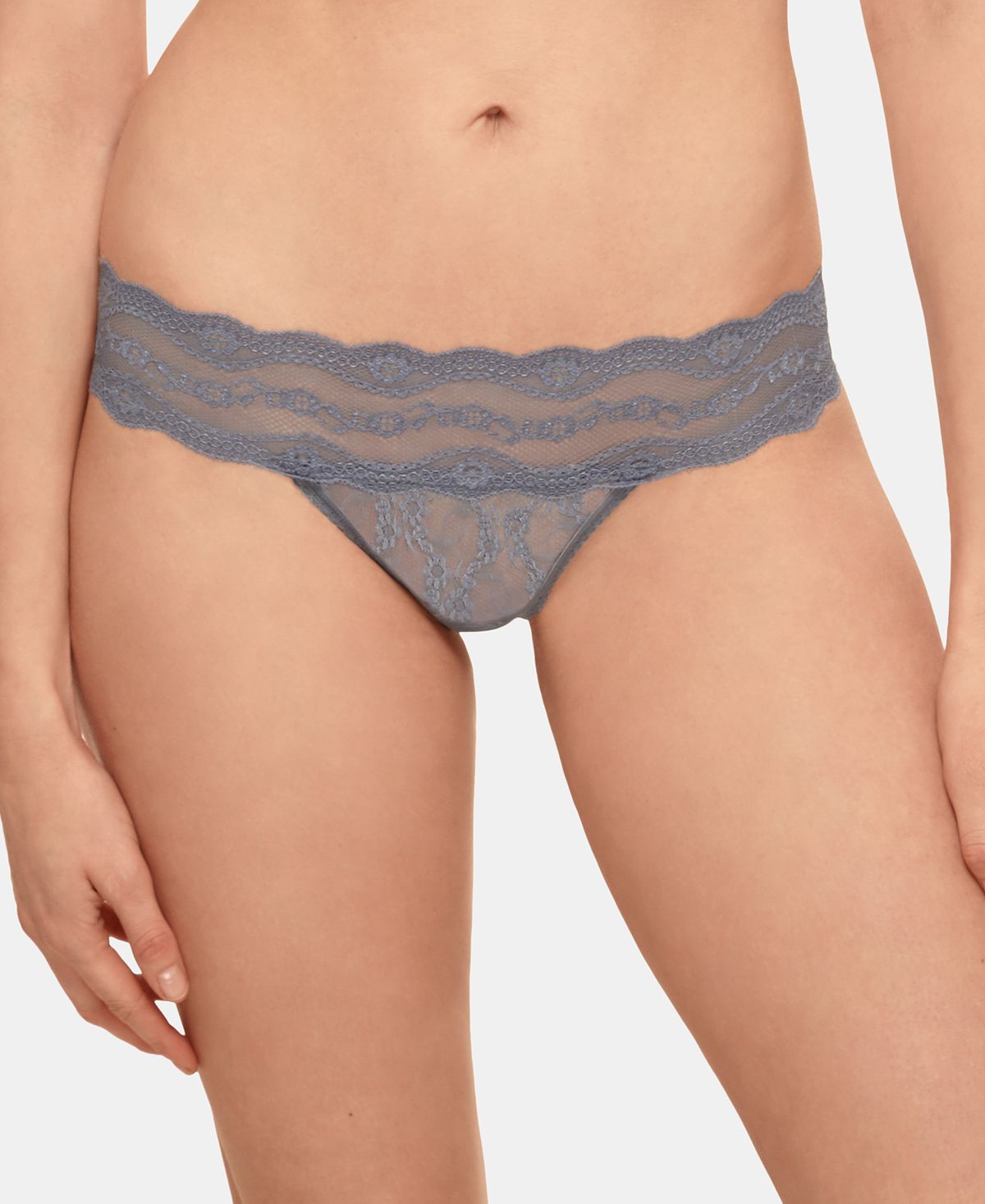 B.tempt'd By Wacoal Lace Kiss Bikini Underwear 978182 Flint Stone