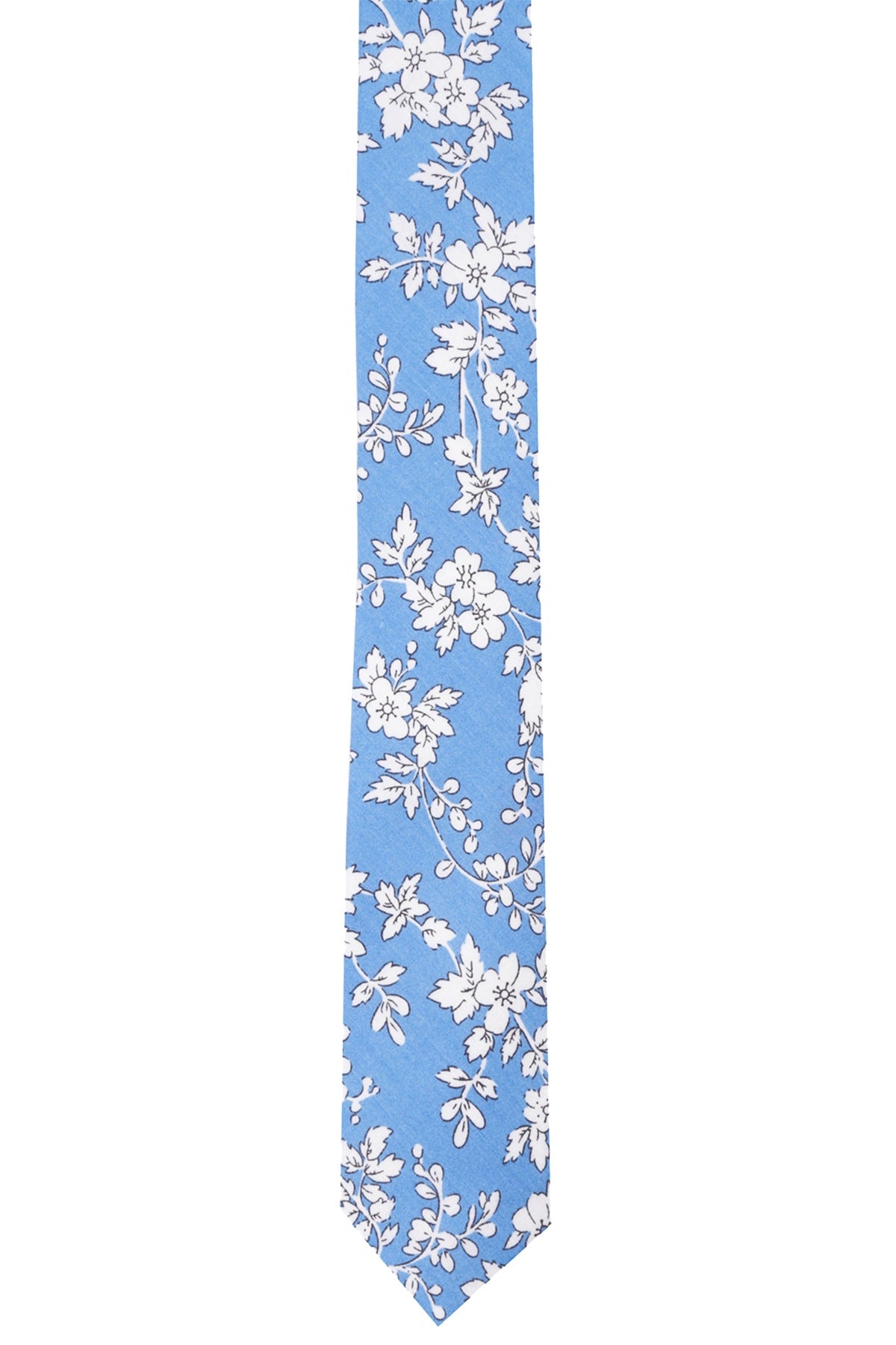 BAR III Blue Dao-Floral Skinny Tie