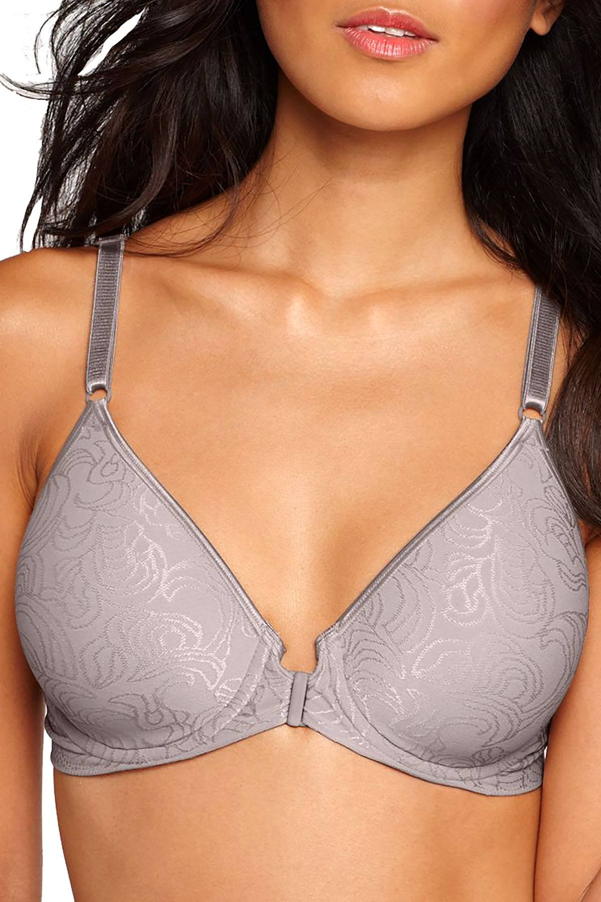 Bali Comfort Revolution Front Close Shaping Underwire Bra in Warm Steel