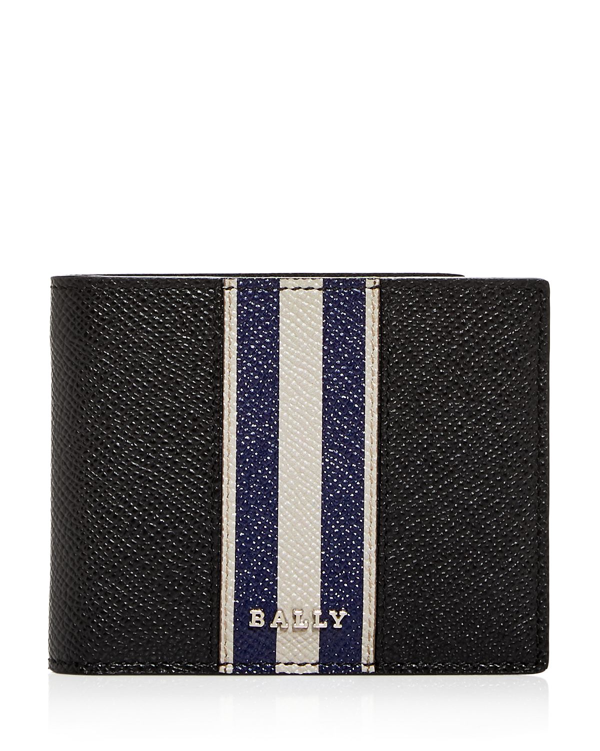 Bally Bevye Leather Bi-fold Wallet Black