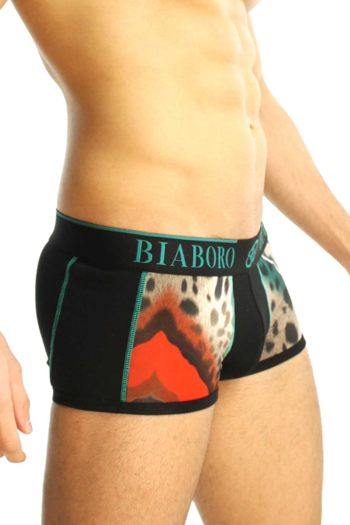 Bamboo Black & Multi Animal Print Trunk