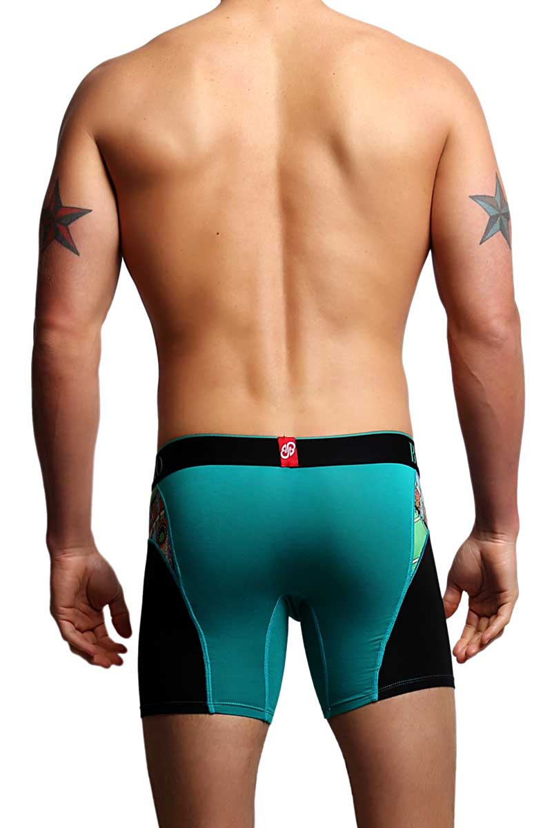 Bamboo Green & Black Boxer Brief